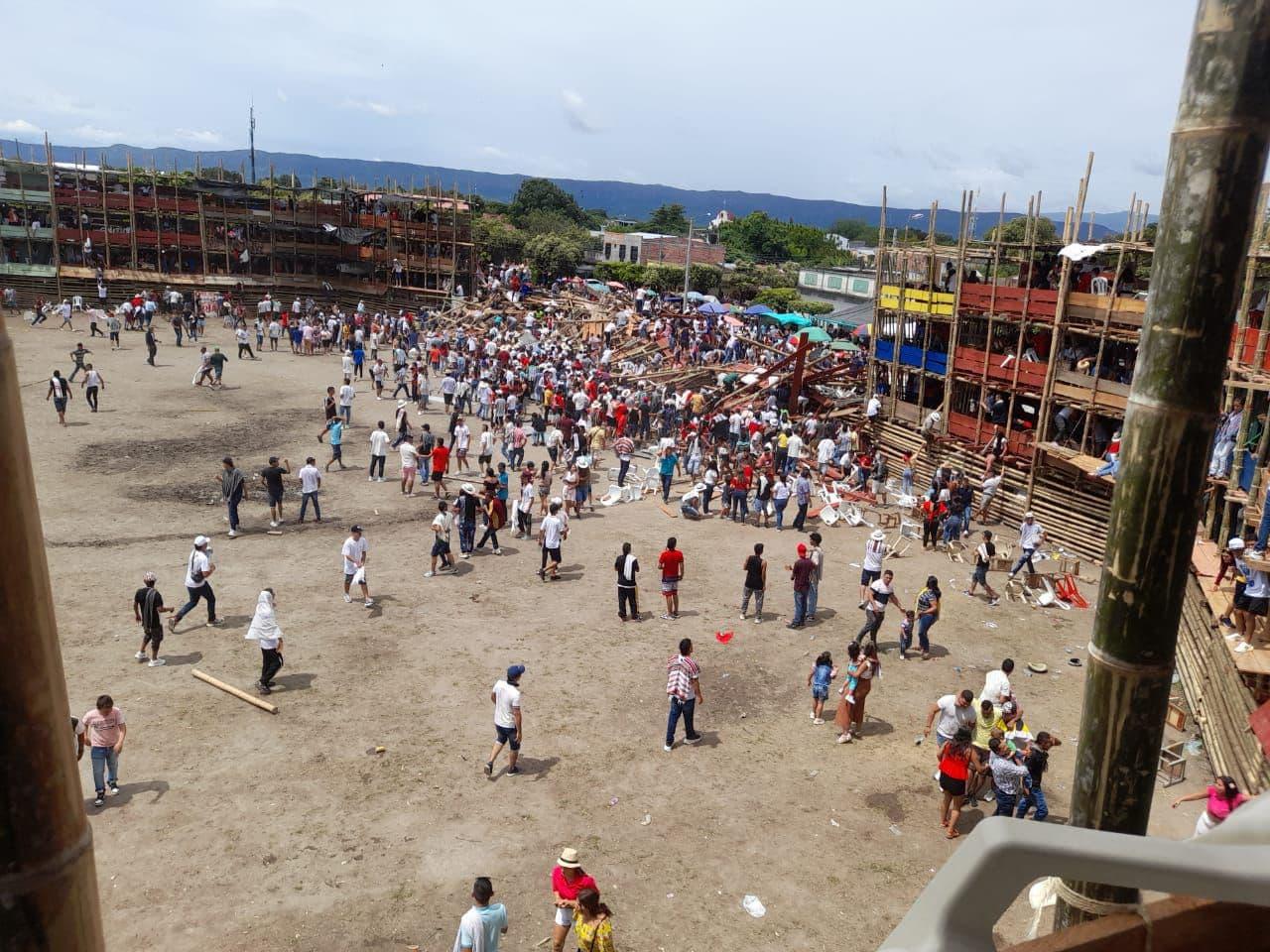 Tragedia en Colombia: al menos 4 muertos y más de 300 heridos tras el colapso de una gradería en una corrida de toros